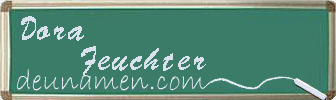 Dora Feuchter Visitenkarte